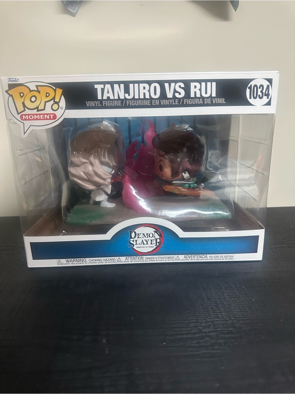 Funko POP! Demon Slayer Kimetsu No Yaiba: Tanjiro Vs Rui #1034 With Protector